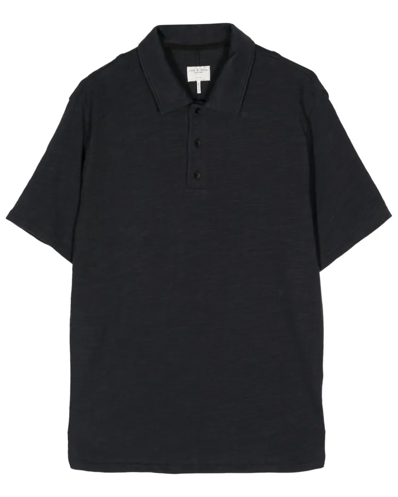 Rag & Bone Poloshirt mit kurzen Ärmeln - Grau Grau