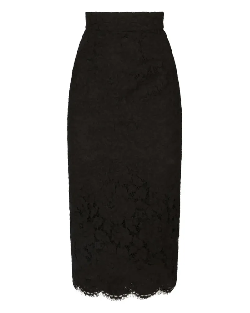 Dolce & Gabbana lace midi skirt - Schwarz Schwarz