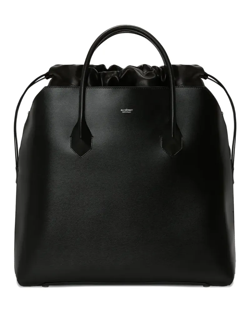 AU DÉPART Denain drawstring-top tote bag - Schwarz Schwarz