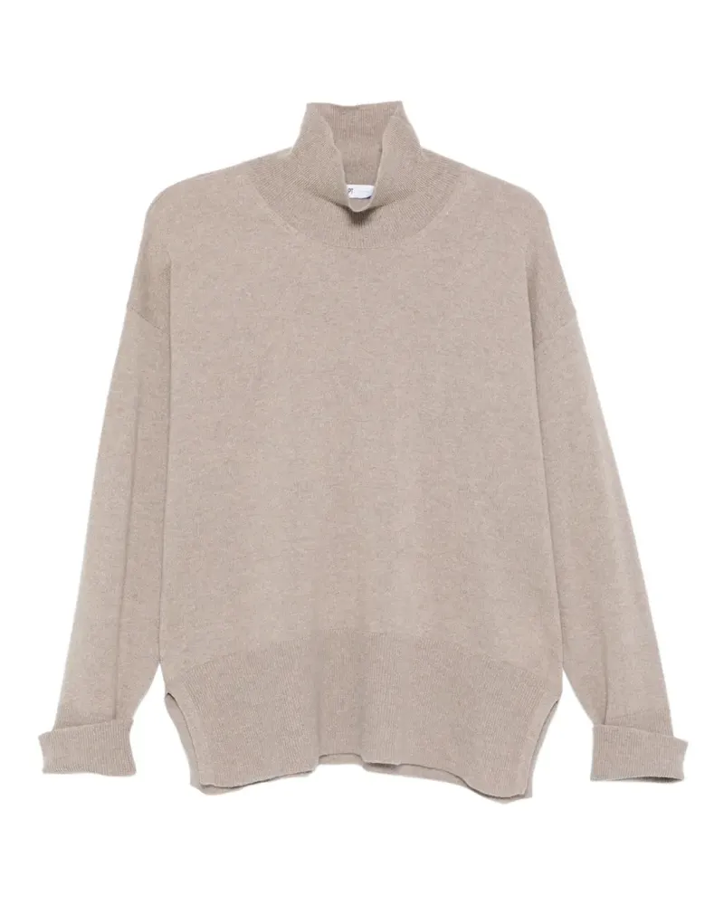 PT TORINO Pullover mit Stehkragen - Nude Nude