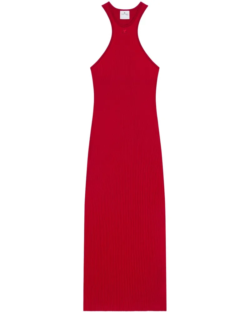 Courrèges Scuba Midikleid - Rot Rot