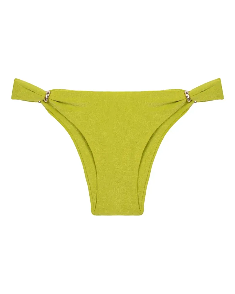 Lenny Niemeyer Geripptes Ring Bikinihöschen - Grün Grün