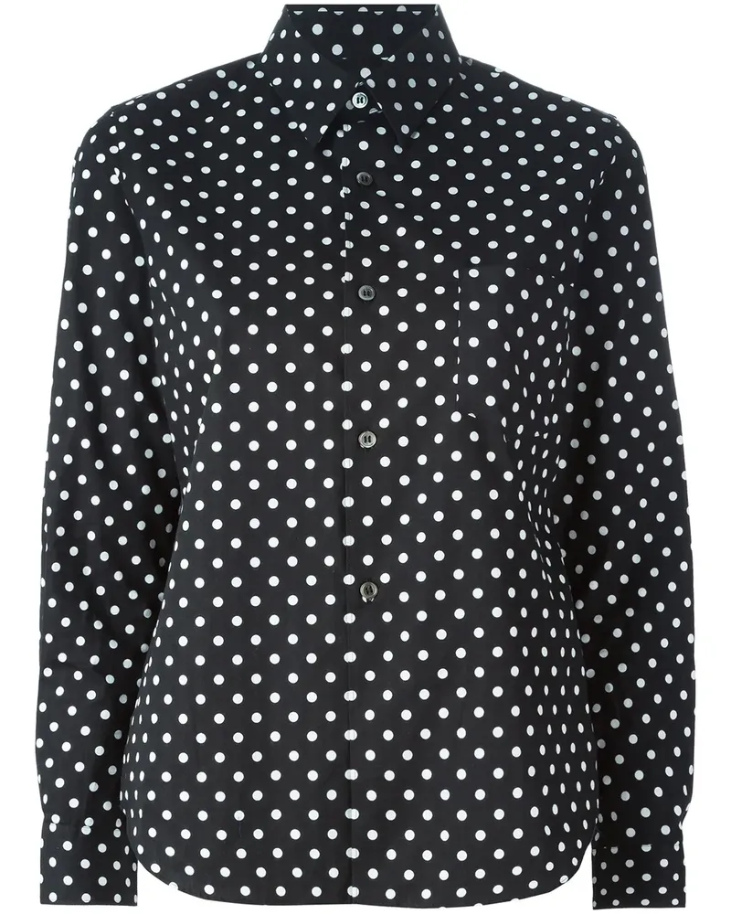 Comme des Garçons Gepunktetes Hemd - Schwarz Schwarz