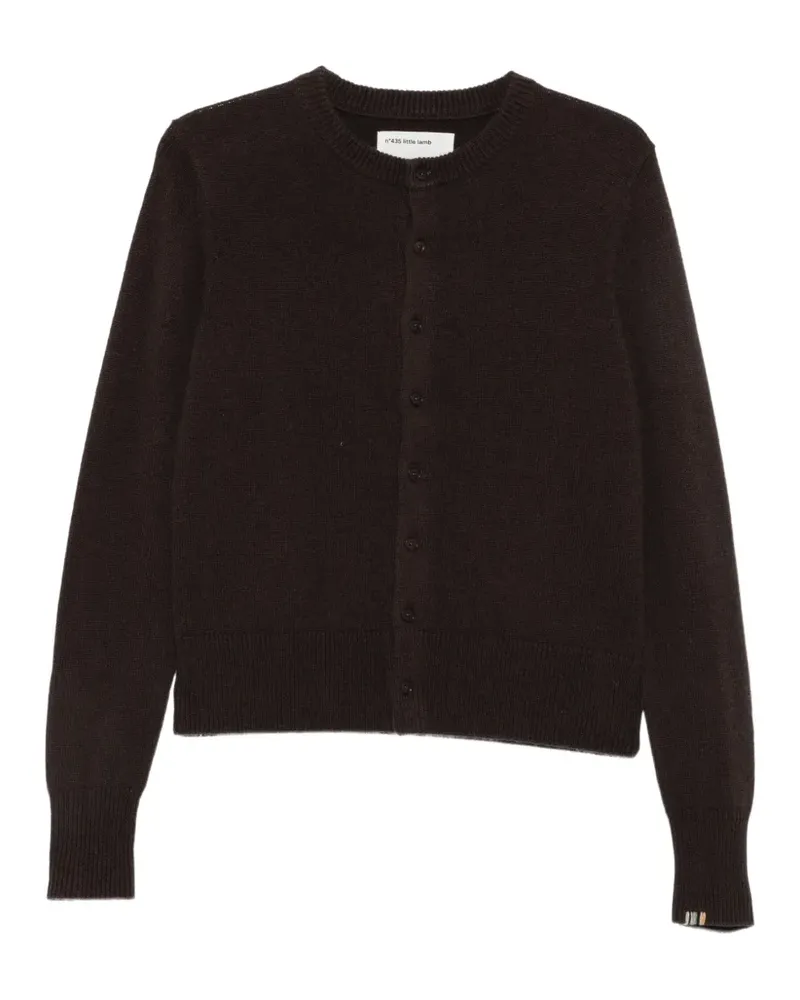 extreme cashmere Nº 435 Little Lamb button-front cardigan - Braun Braun