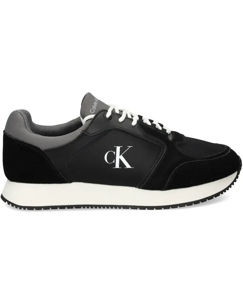 Calvin Klein Sneakers mit Einsätzen - Schwarz Schwarz