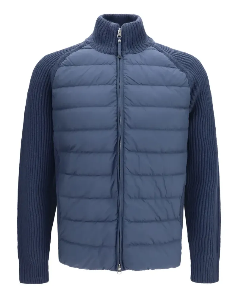 Parajumpers Gesteppte Olmo Jacke aus Rippstrick - Blau Blau