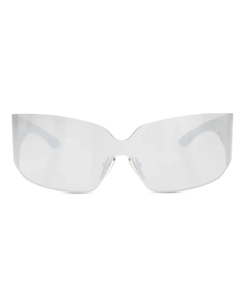 Balenciaga Klassische Cat-Eye-Sonnenbrille - Silber Silber