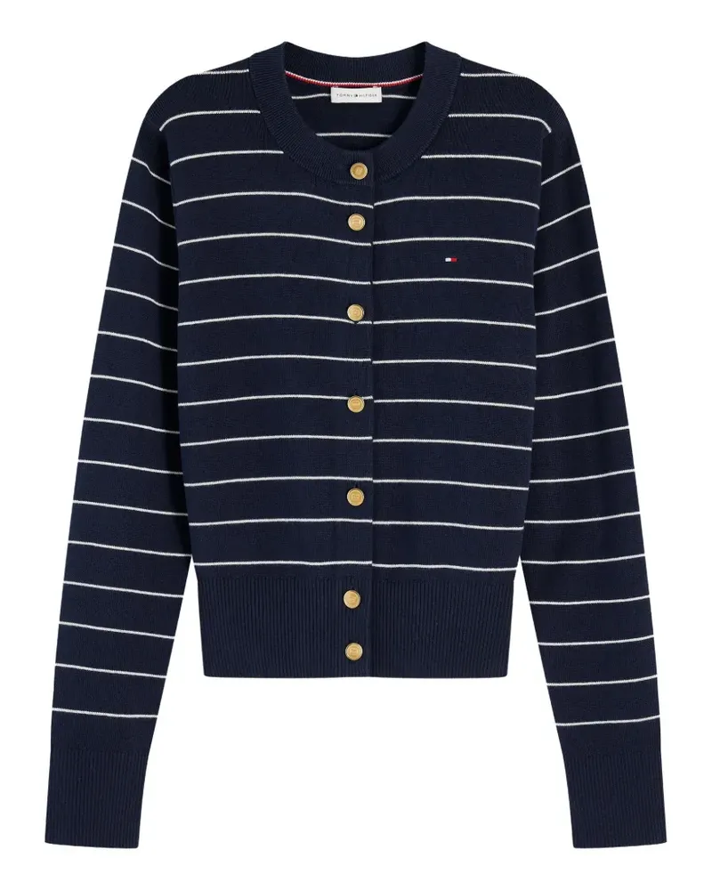 Tommy Hilfiger striped button-front cardigan - Blau Blau