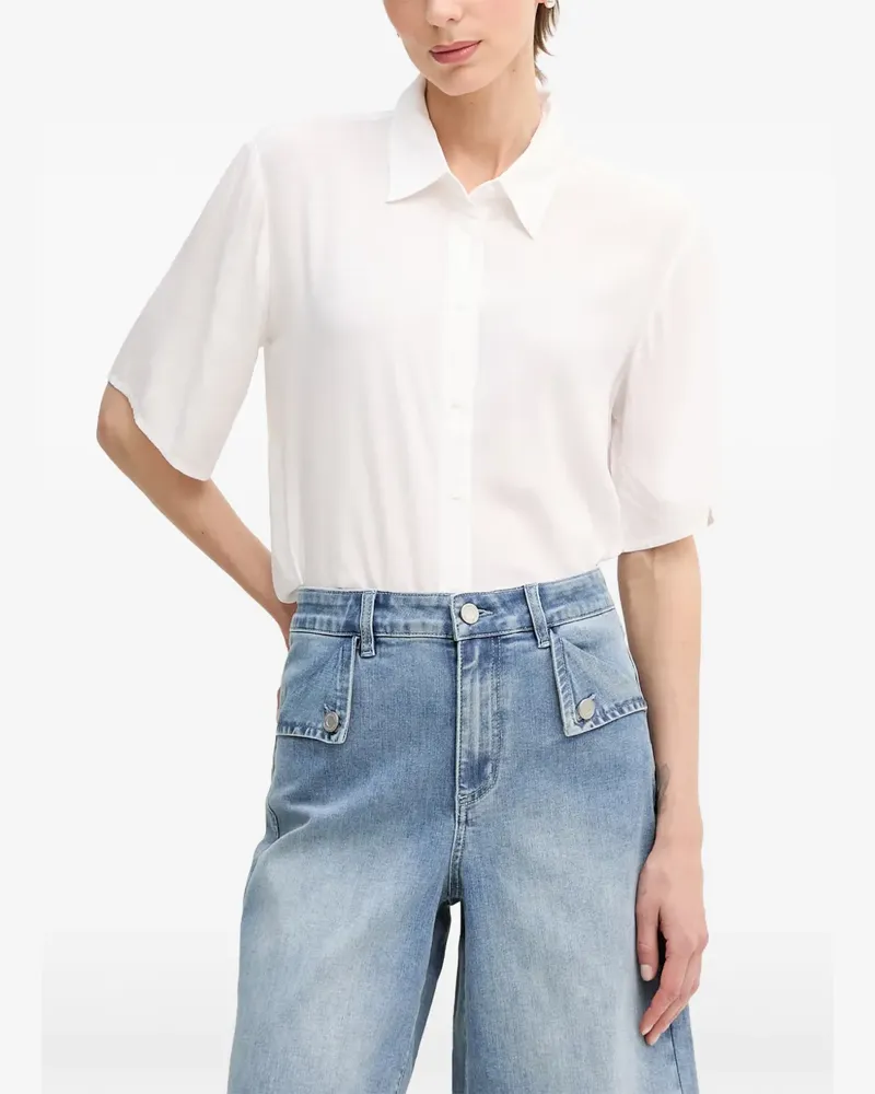 Benetton Klassisches Hemd - Weiß Weiß