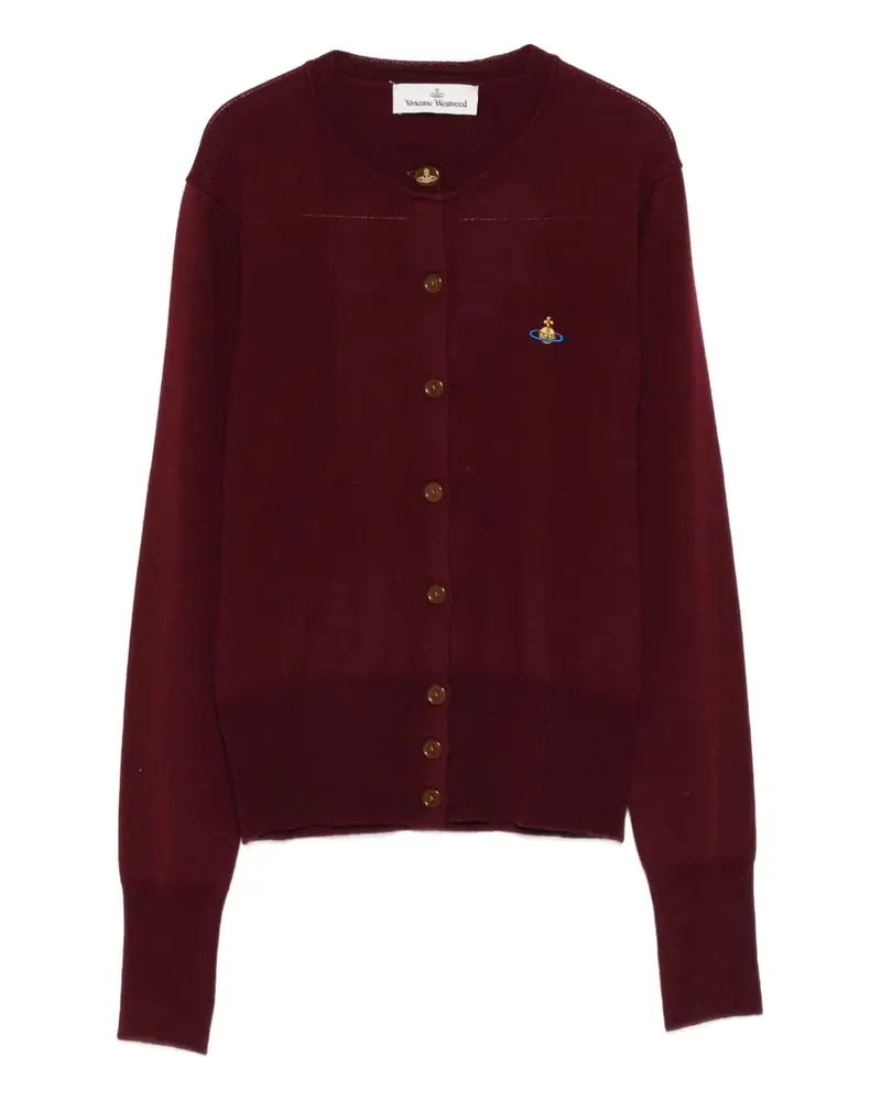 Vivienne Westwood orb-embellished button cardigan - Rot Rot