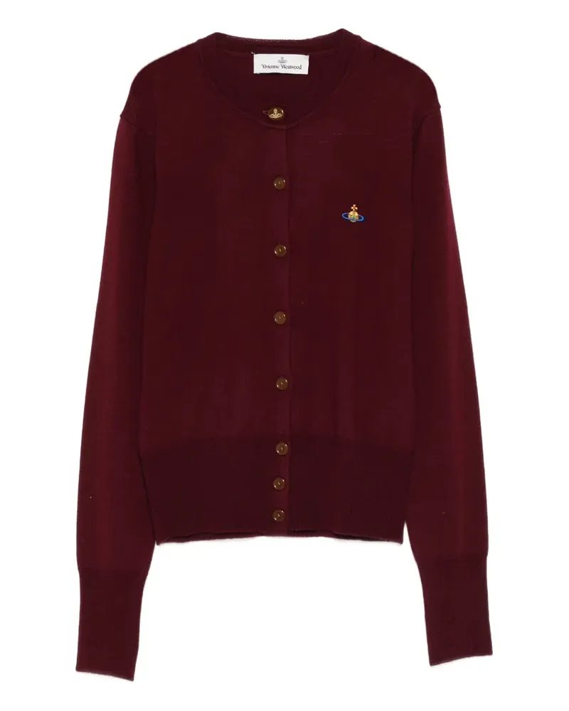 Vivienne Westwood orb-embellished button cardigan - Rot Rot