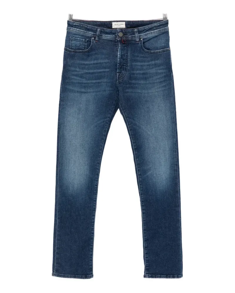Jacob Cohën logo-patch pocket jeans - Blau Blau