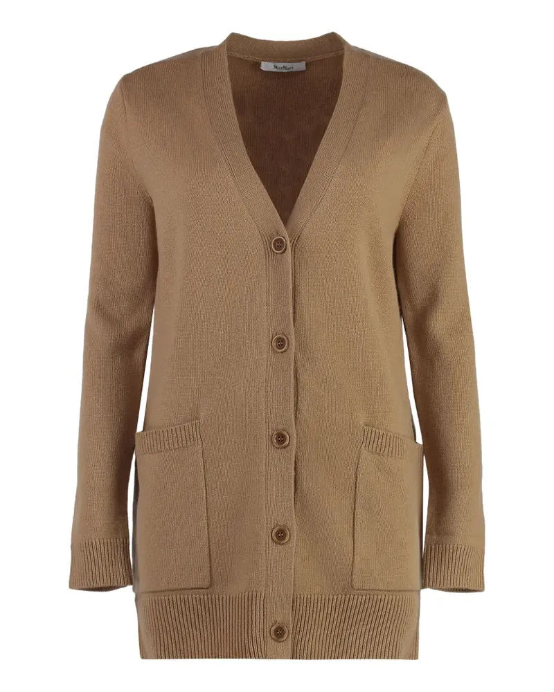 Max Mara pocket button cardigan - Nude Nude