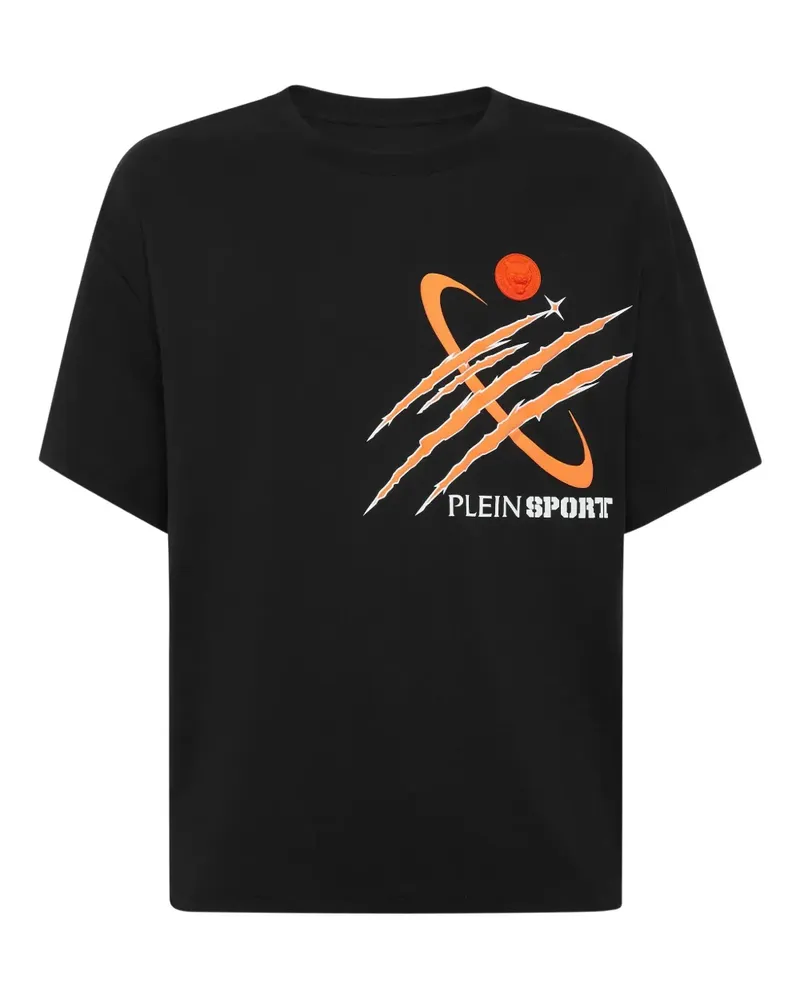 Philipp Plein Mercury T-Shirt mit Scratch-Print - Schwarz Schwarz