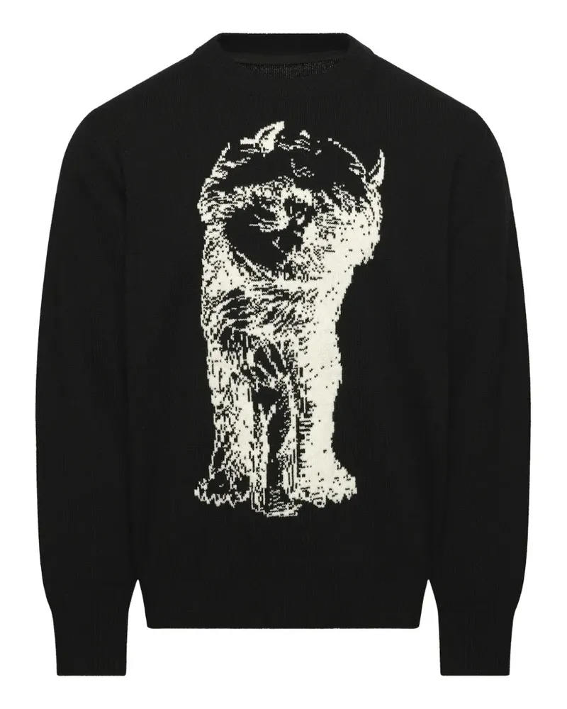 Sacai Where The Wild Things Are graphic-print sweatshirt - Schwarz Schwarz