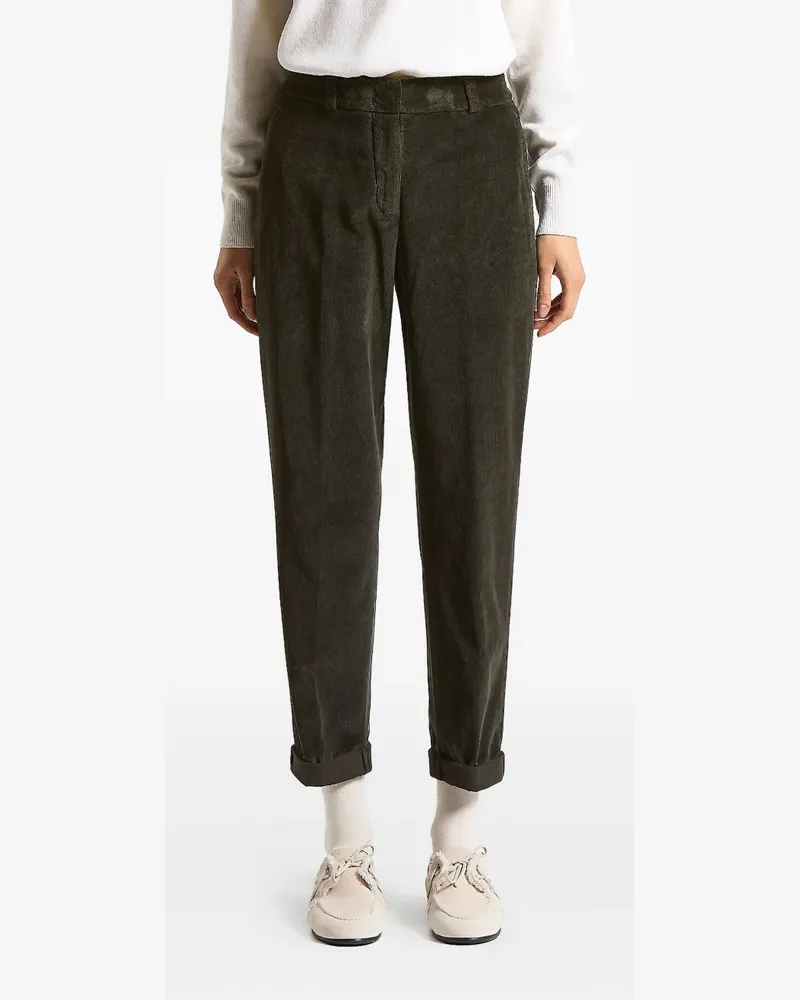 Peserico corduroy-texture trousers - Braun Braun