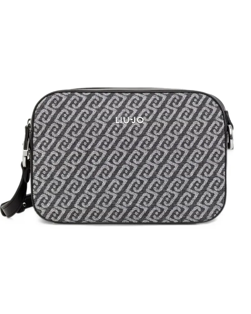 Liu Jo monogram-pattern crossbody bag - Schwarz Schwarz