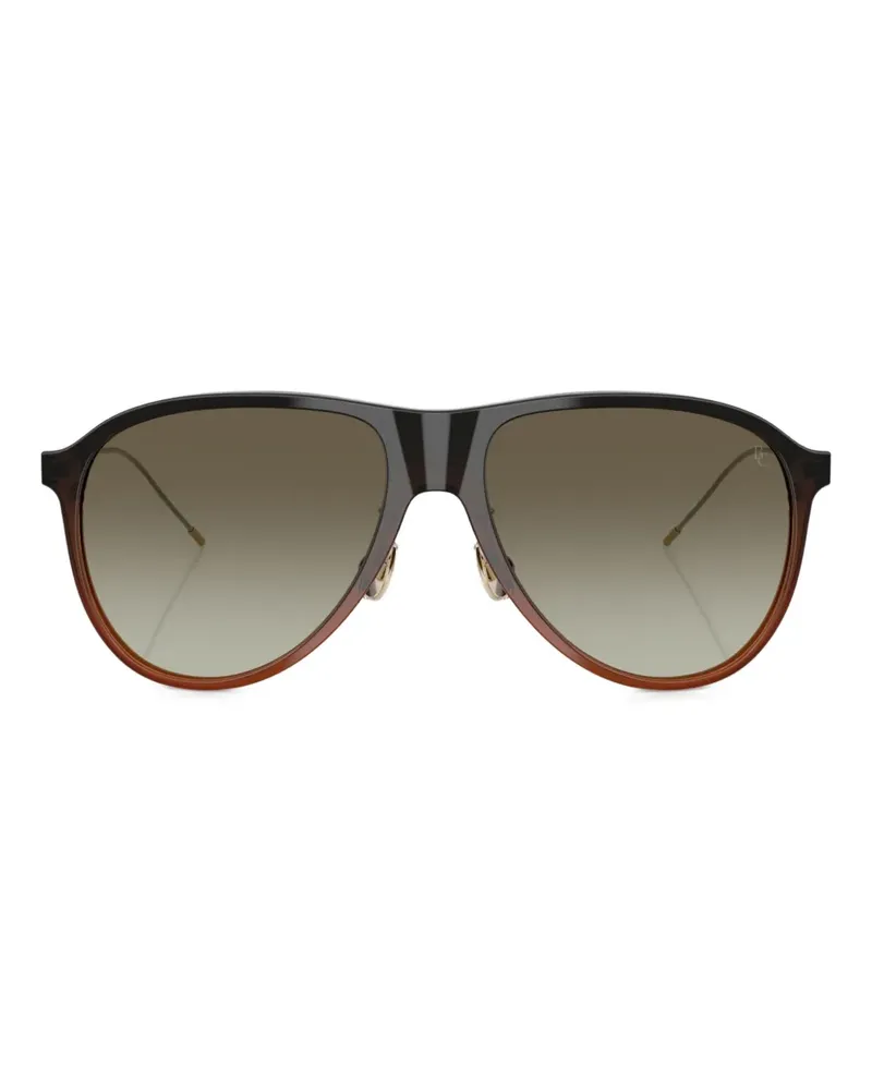 Brunello Cucinelli Getönte Pilotenbrille - Braun Braun