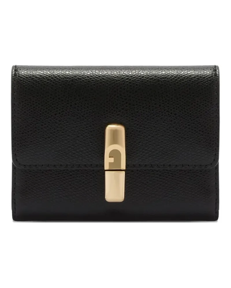 Furla Kleines Iride Portemonnaie - Schwarz Schwarz