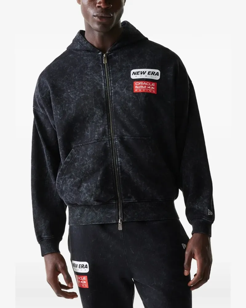 New Era Oracle Red Bull Racing Kapuzenjacke - Schwarz Schwarz