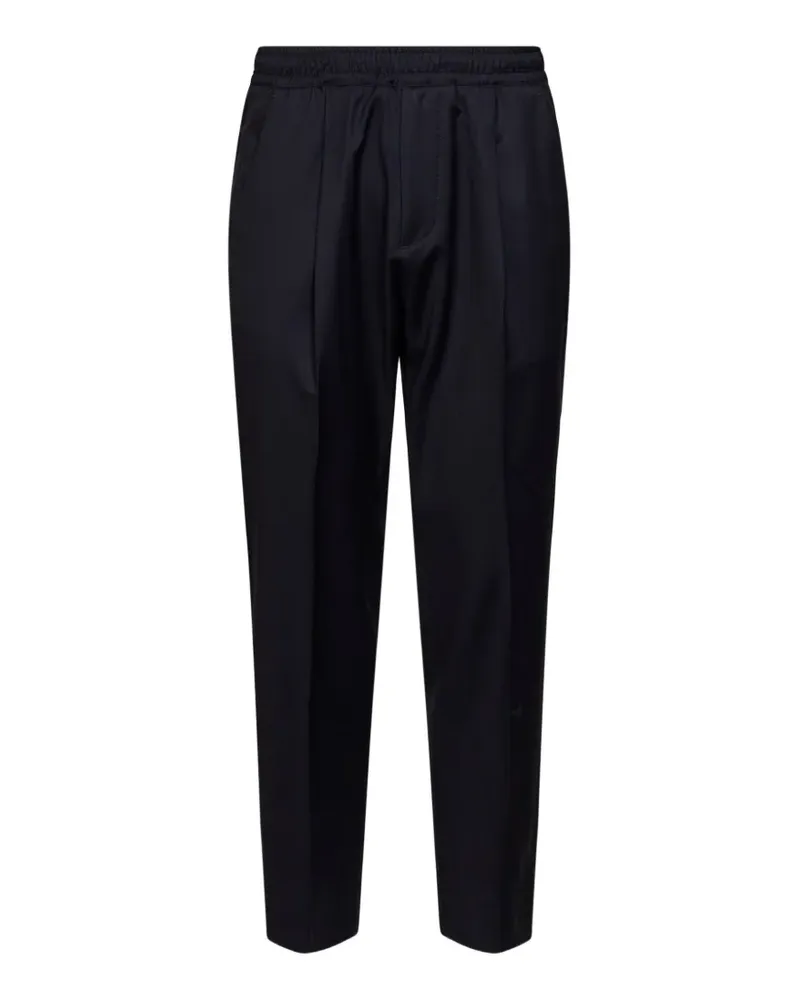 D4.0 Plissierte Tapered-Hose - Blau Blau