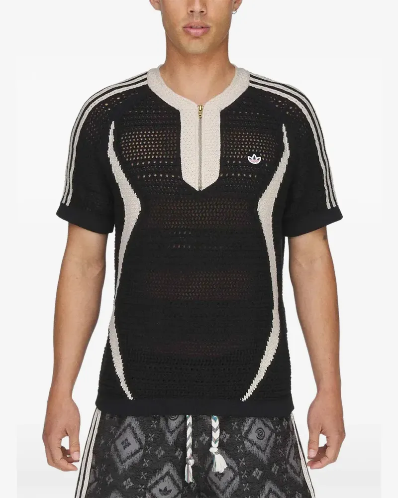 adidas x Edison Chen Clot Pullover mit kurzen Ärmeln - Schwarz Schwarz