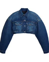 Marc Jacobs Gefütterte Cropped-Jacke Blau