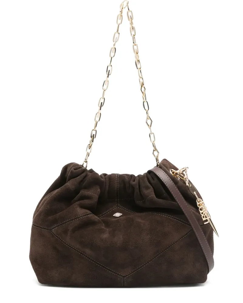 ba&sh Mini Shopper aus Wildleder - Braun Braun