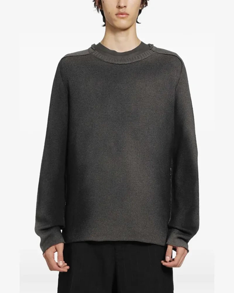 TRANSIT Pullover mit Spray-Effekt - Braun Braun