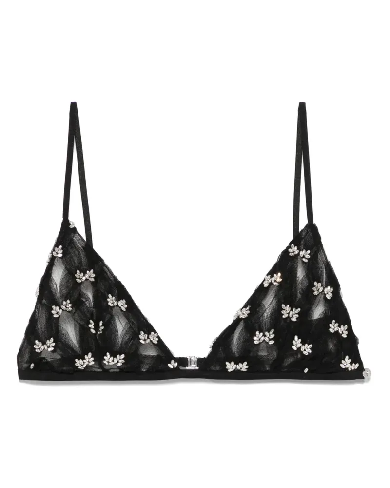 NISSA Cropped-Top - Schwarz Schwarz