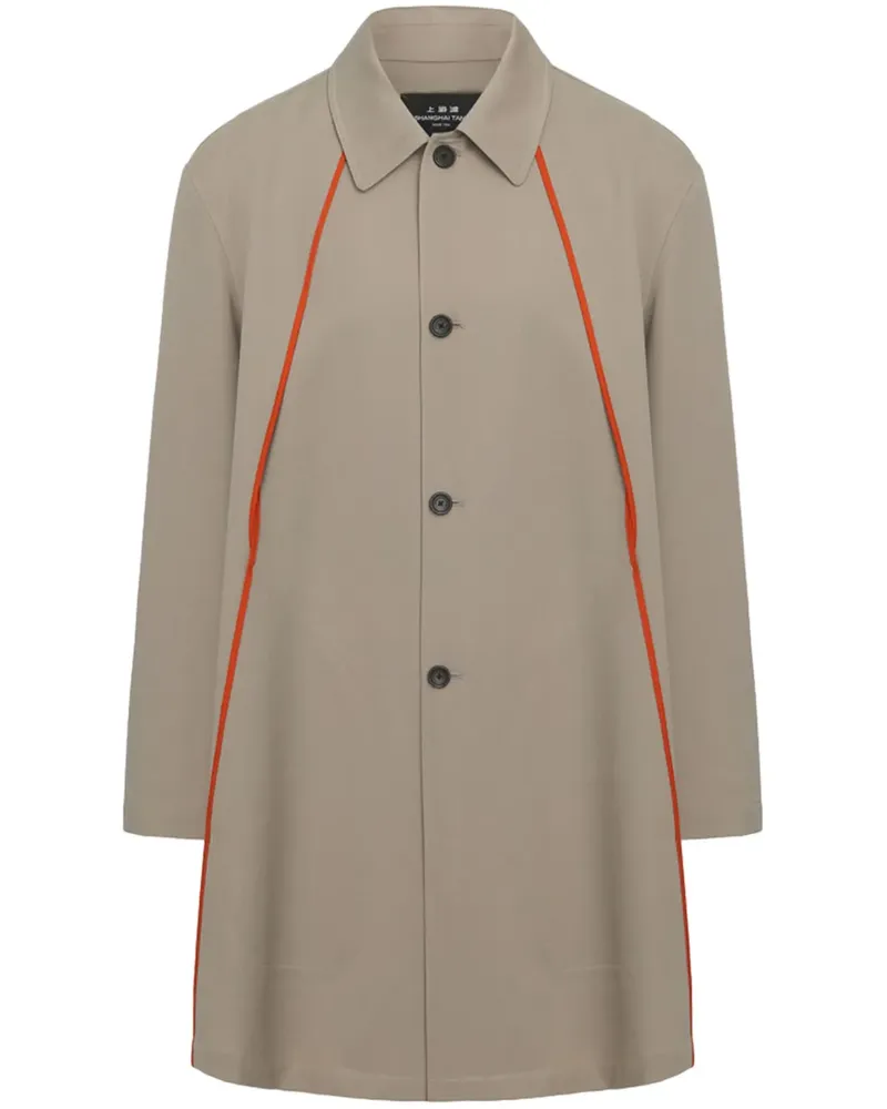 Shanghai Tang Trenchcoat mit Paspeln - Nude Nude