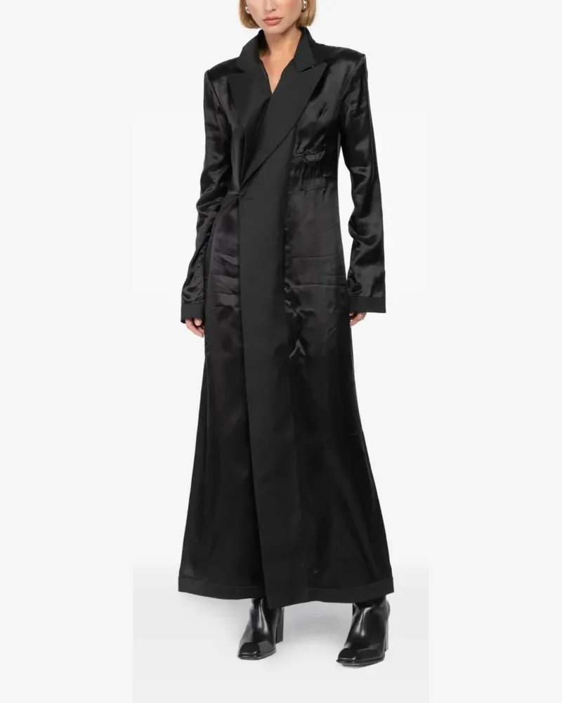 Maison Margiela peak-lapel maxi dress - Schwarz Schwarz
