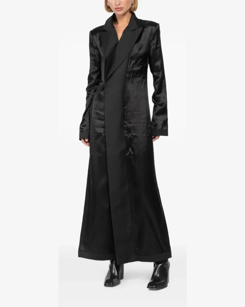 Maison Margiela peak-lapel maxi dress - Schwarz Schwarz