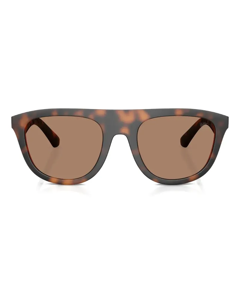 Burberry Sonnenbrille mit eckigem Gestell - Braun Braun