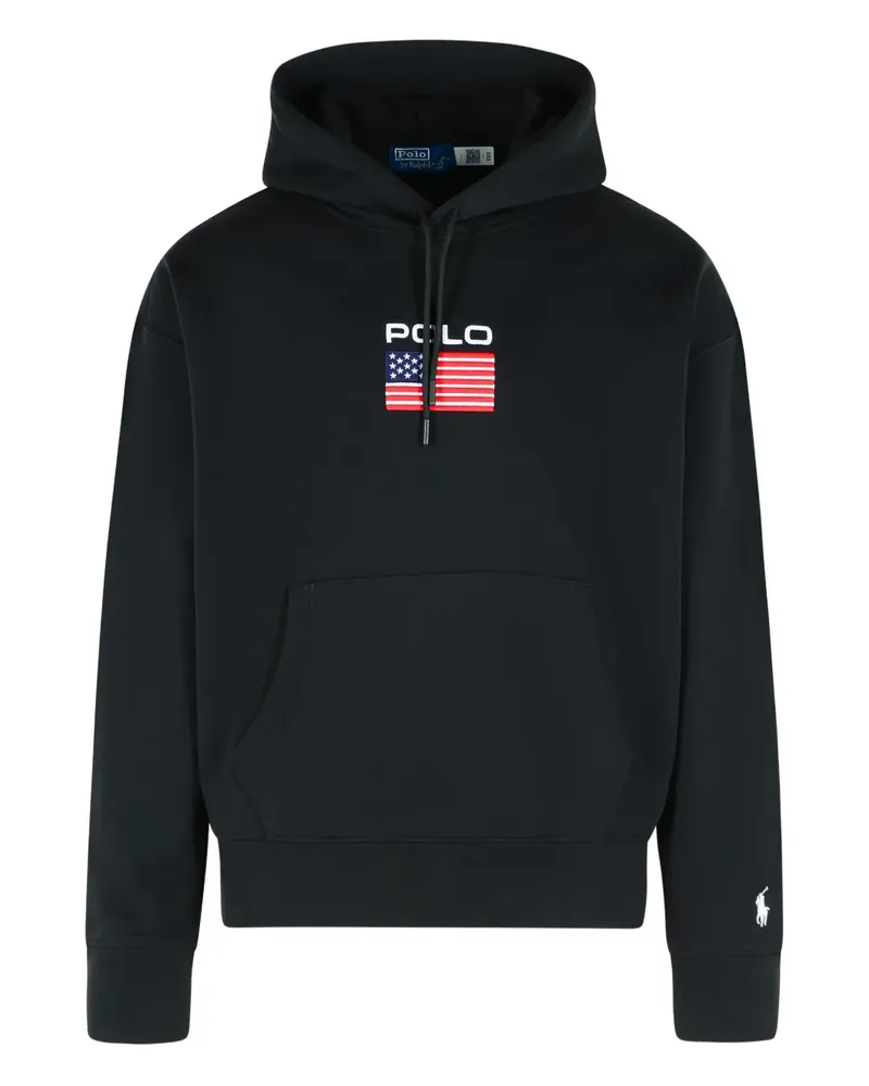 Ralph Lauren logo-embroidered hoodie - Schwarz Schwarz