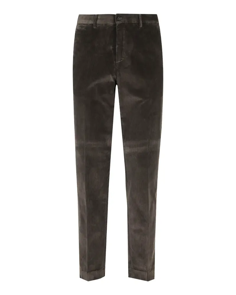 Seventy corduroy straight-leg trousers - Grau Grau