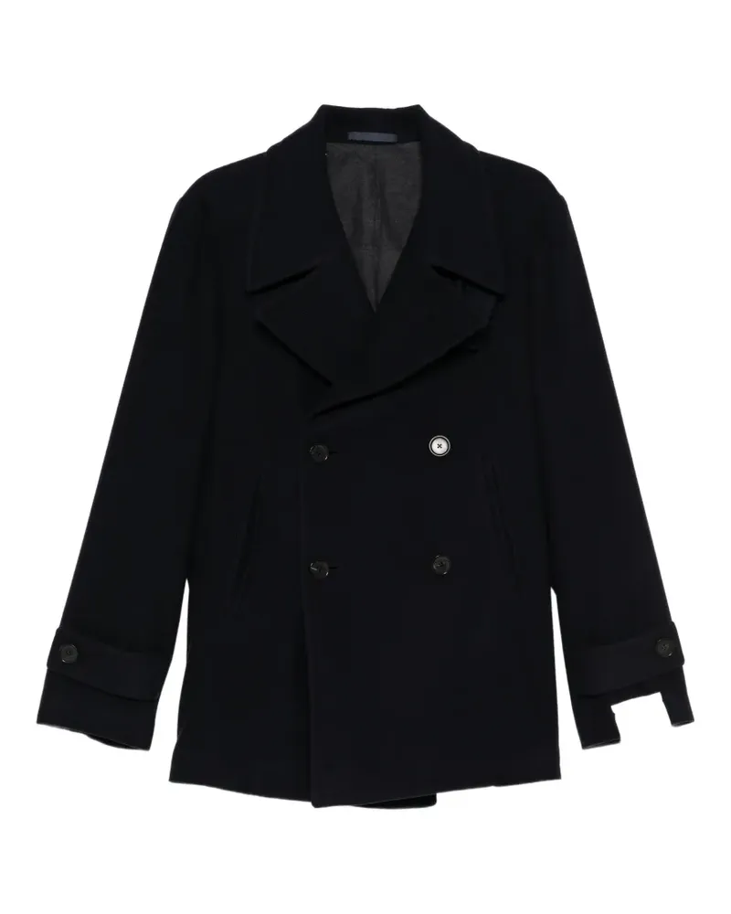Caruso double-breasted coat - Blau Blau
