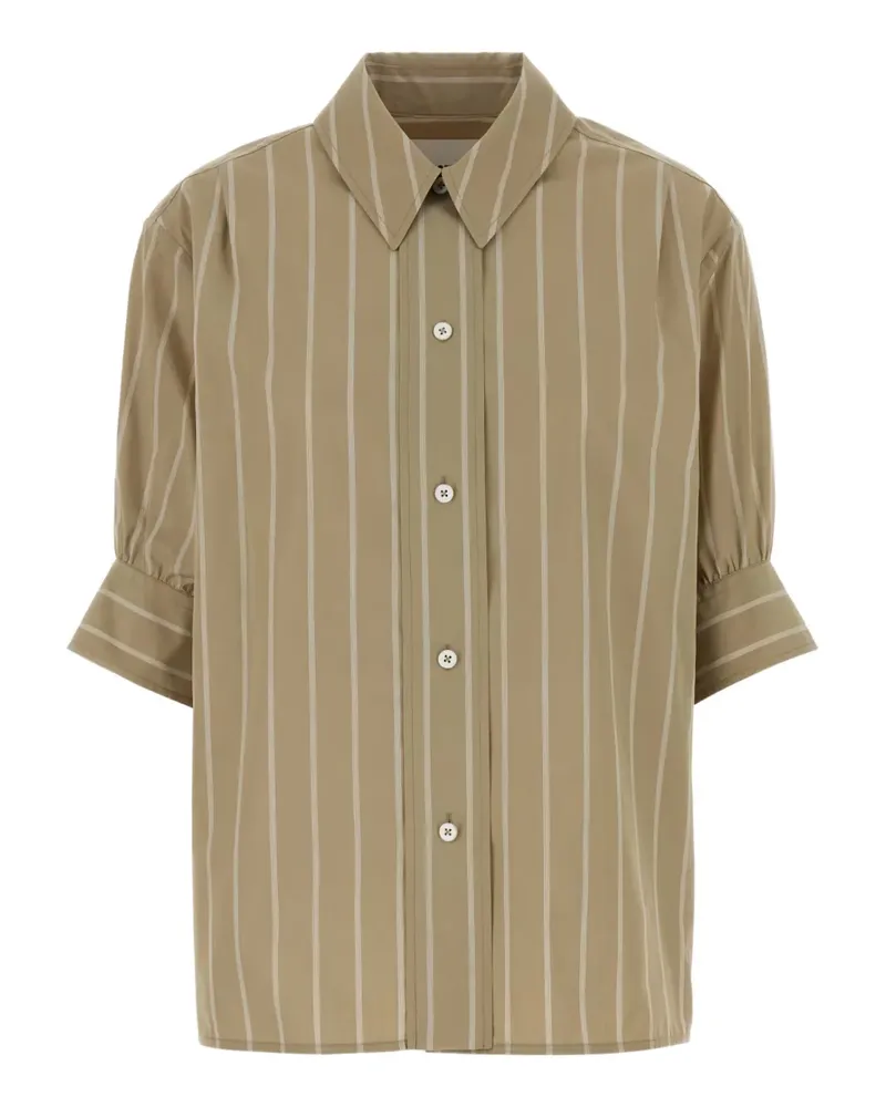 Jil Sander Gestreiftes Hemd aus Popeline - Nude Nude