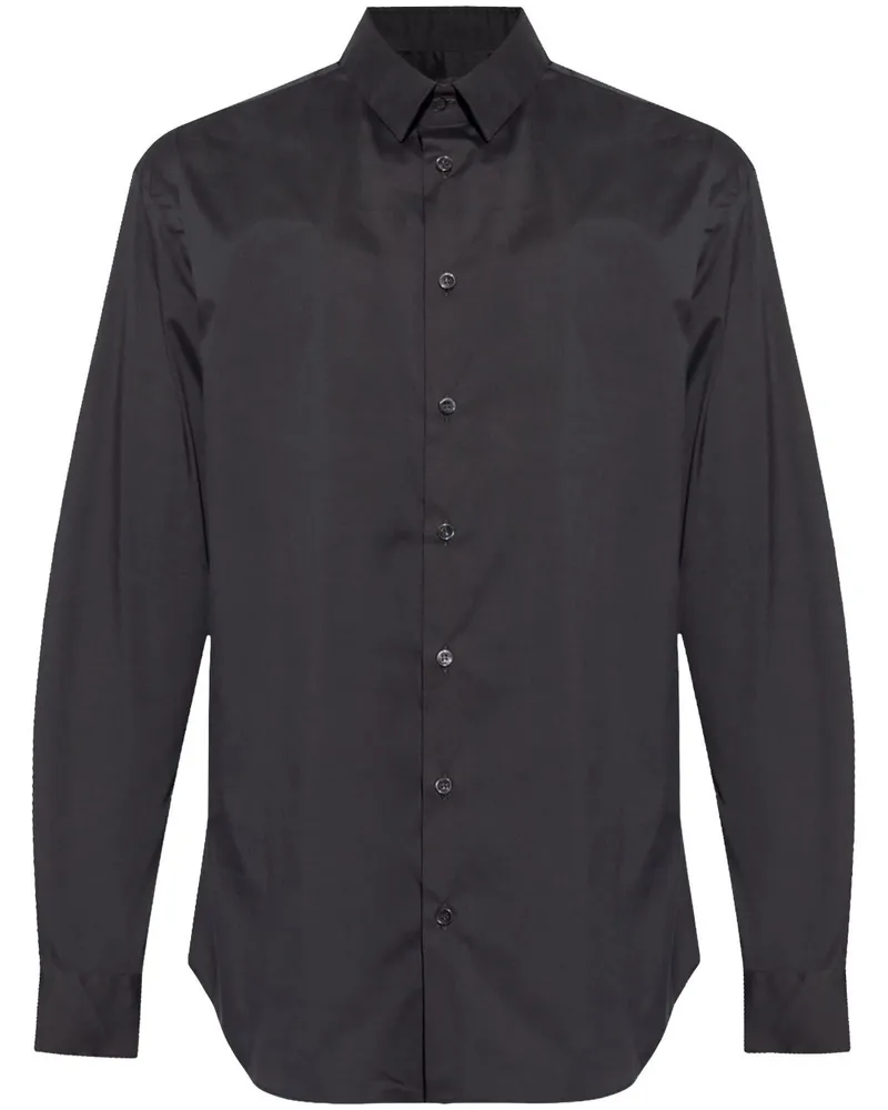 Giorgio Armani Hemd mit klassischem Kragen - Schwarz Schwarz