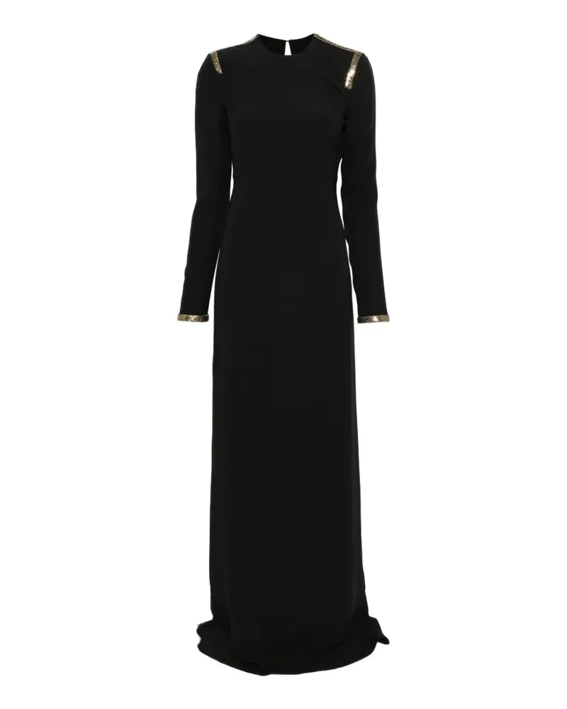 Tom Ford Verziertes Kleid mit offenem Rücken - Schwarz Schwarz