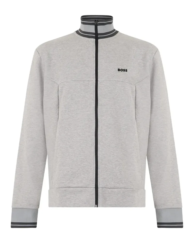 HUGO BOSS Sweatshirt mit Reißverschluss - Grau Grau