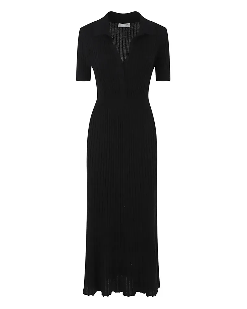 Gabriela Hearst ribbed V-neck maxi dress - Schwarz Schwarz