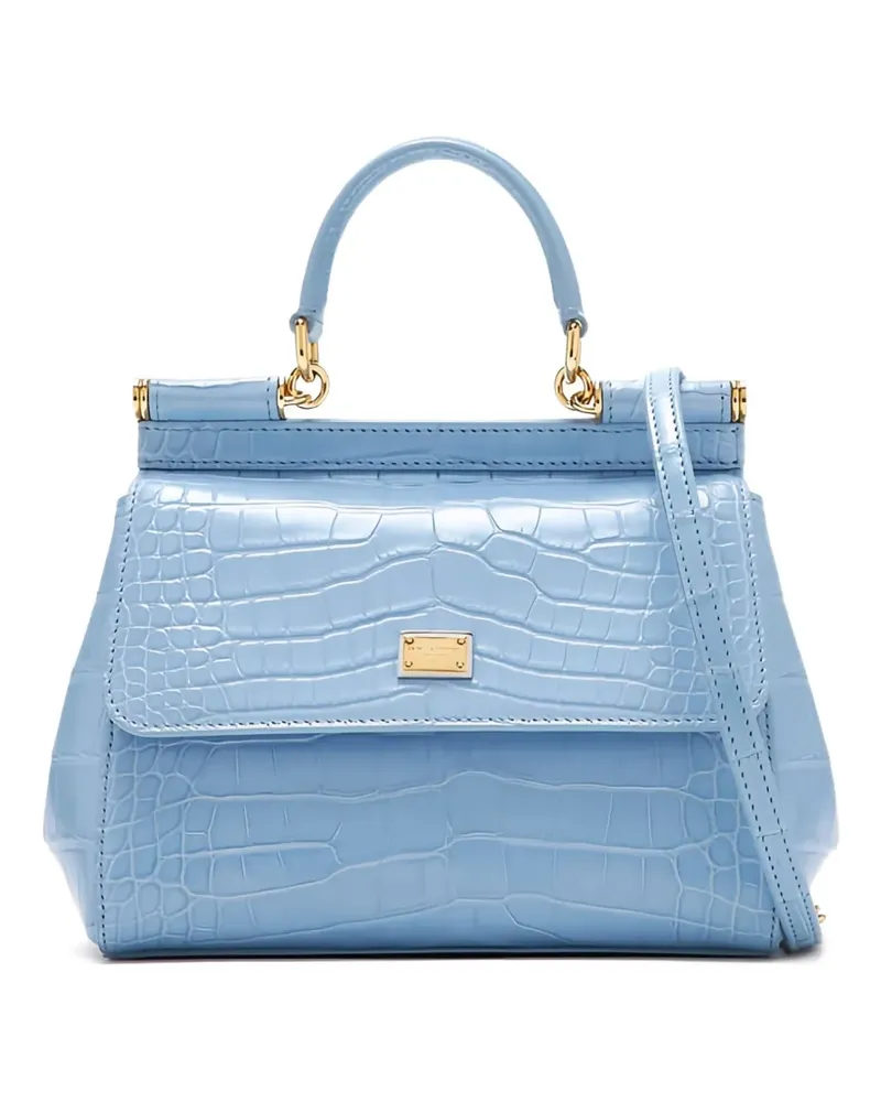 Dolce & Gabbana Mittelgroße Sicily Handtasche - Blau Blau