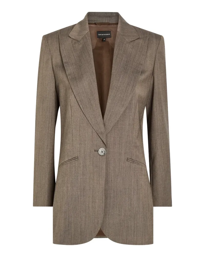 Emporio Armani single-breasted blazer - Braun Braun