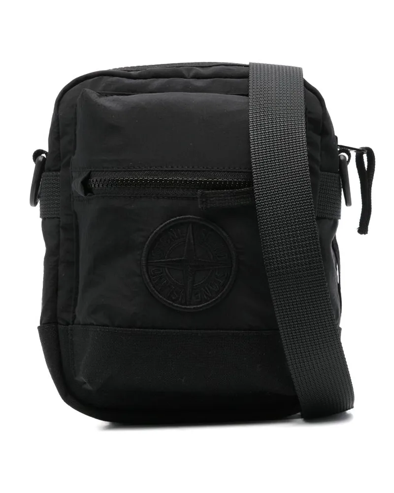 Stone Island Kuriertasche mit Kompass Schwarz