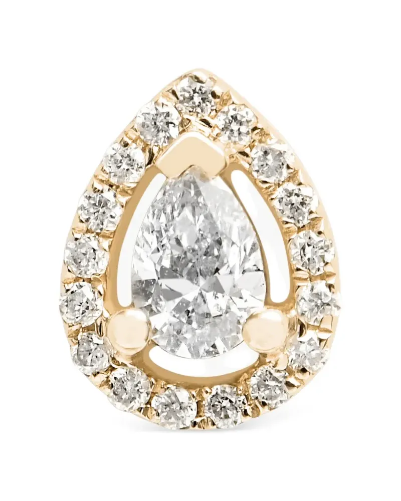DJULA Pear bar diamond piercing - Gold Gold
