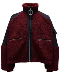 J.W.Anderson Fleecejacke in Colour-Block-Optik Rot