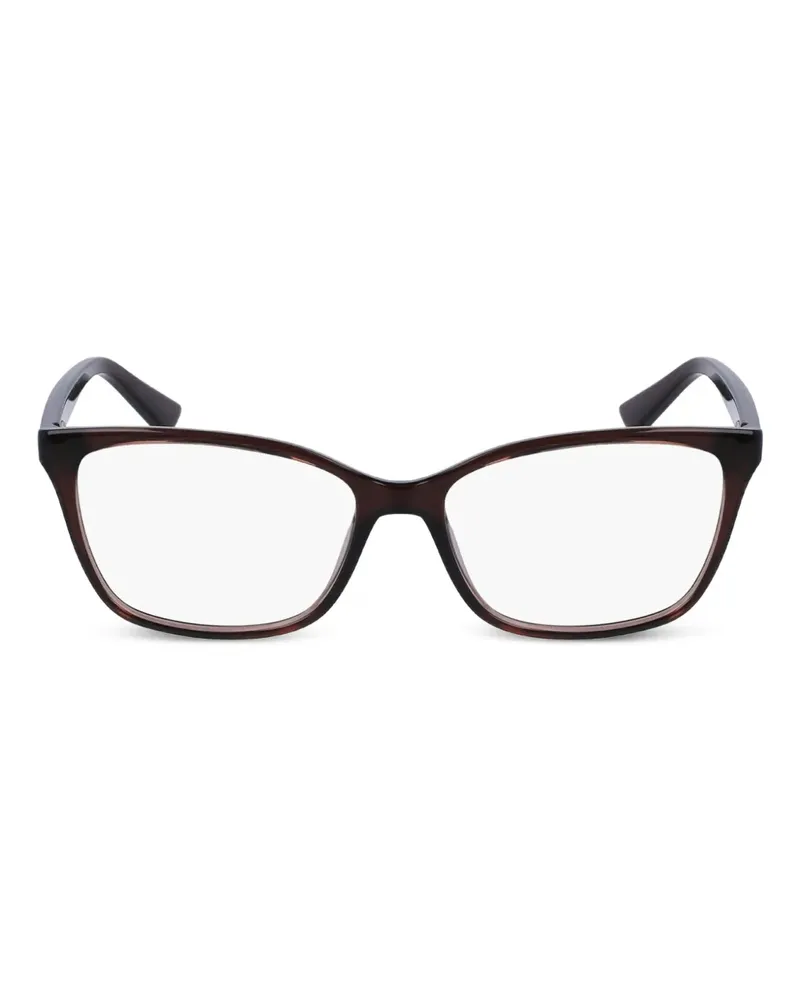 Calvin Klein Brille mit eckigem Gestell - Braun Braun