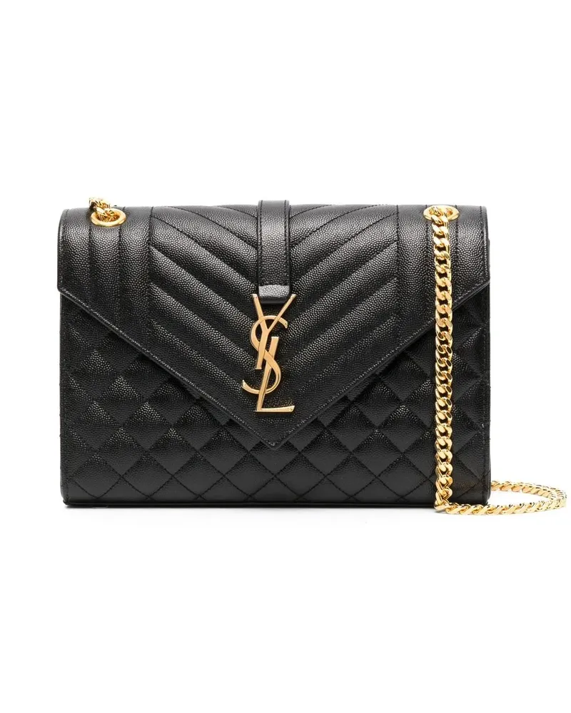 Saint Laurent Mittelgroße Tasche - Schwarz Schwarz