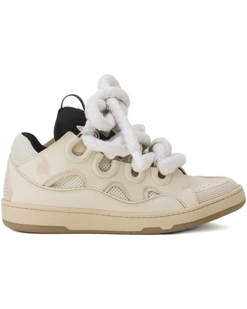 Lanvin Perforierte Curb Sneakers - Nude Nude